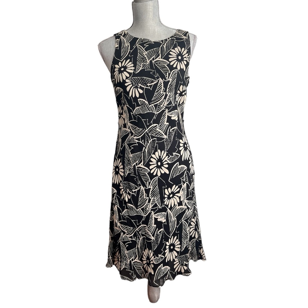 Vintage Ann Taylor Silk Midi Dress